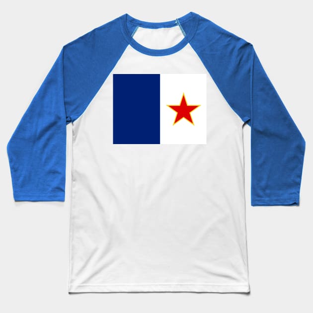 FLQ Flag Baseball T-Shirt by WellRed